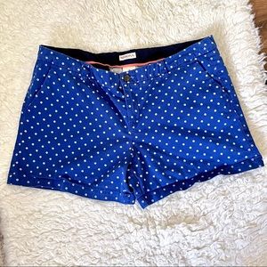 Merona blue & white polka dot shorts, size 18
